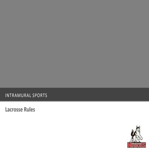 Lacrosse Rules