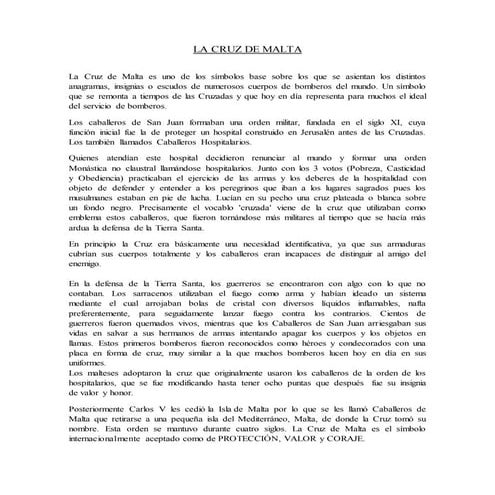 La cruz de malta