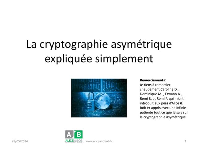 La cryptographie asymétrique enfin expliquée simplement