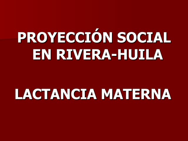 Lactancia materna