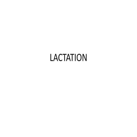 Lactation | PPTX