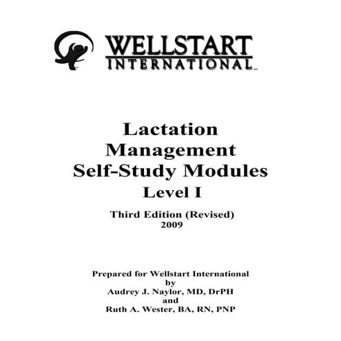 Lactation Management Self Study Modules Level I