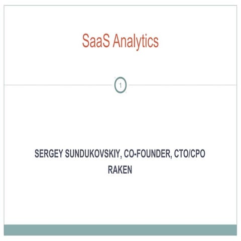 SaaS Analytics Deep Dive