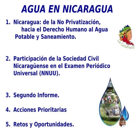 Estado de la lucha por el derecho al agua en Nicaragua