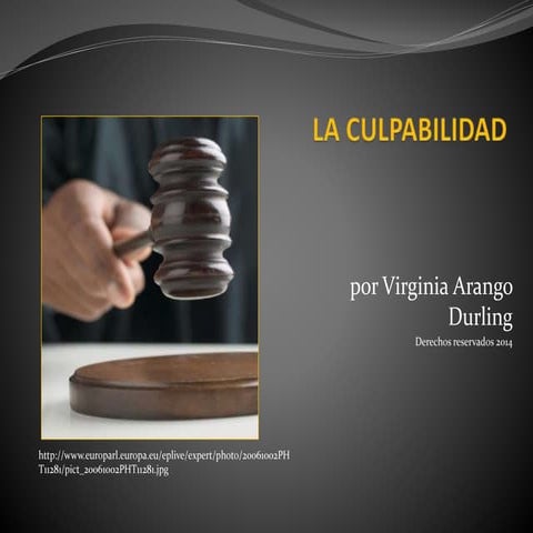 La culpabilidad