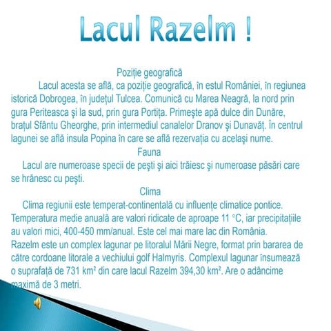 Lacul razelm | PPSX