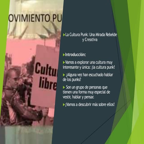 La Cultura Punk presentacion para clase 2024