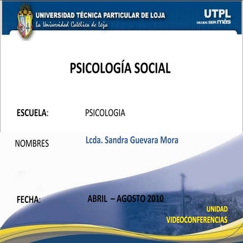 La cultura y la psicología social