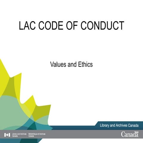 Library and Archives Canada (LAC) Code of Conduct