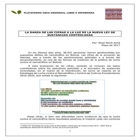 La danza de las cifras a la luz de la nueva Ley de Sustancias Controladas