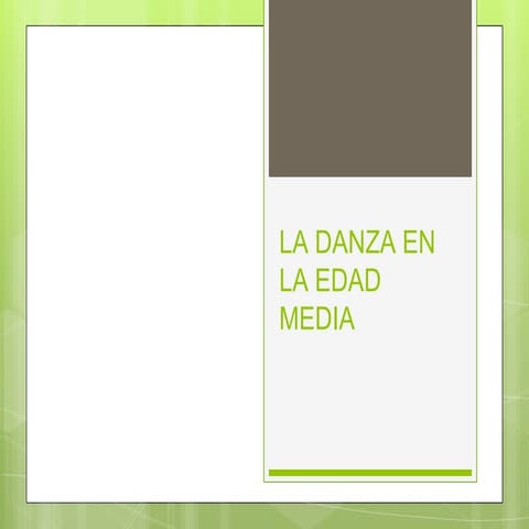 La danza en la edad media