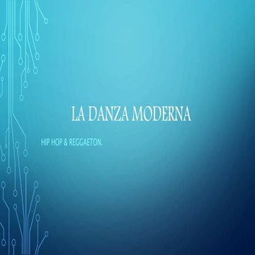 La danza moderna
