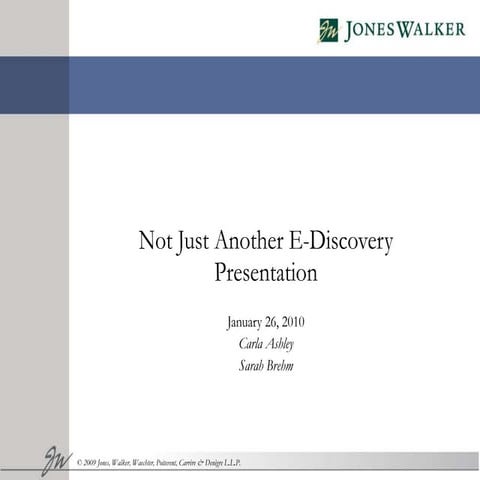 EDiscovery Presentation