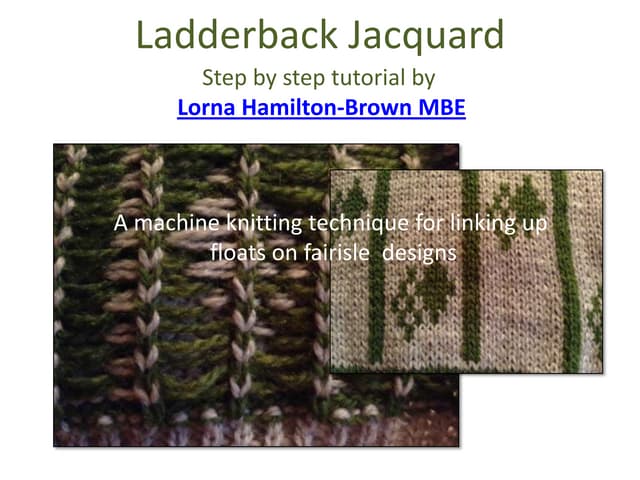 Step by step guide to Ladderback Jacquard