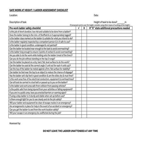 Lighting risk assessment | DOCX