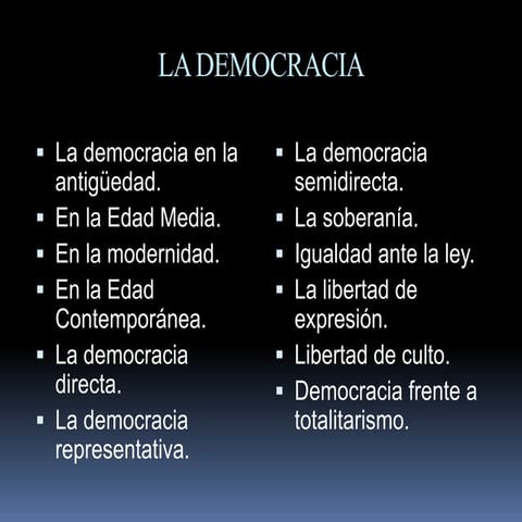 La democracia