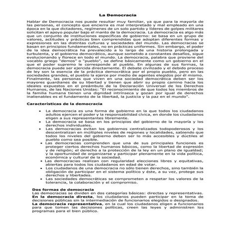 La democracia conceptualizacion y tipos de democracia .pdf