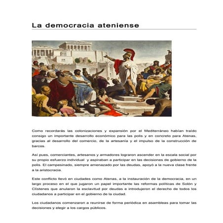 La democracia en atenas | DOC