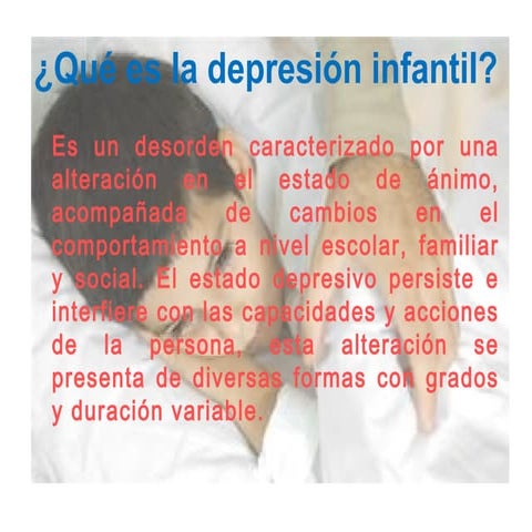La depresión infantil