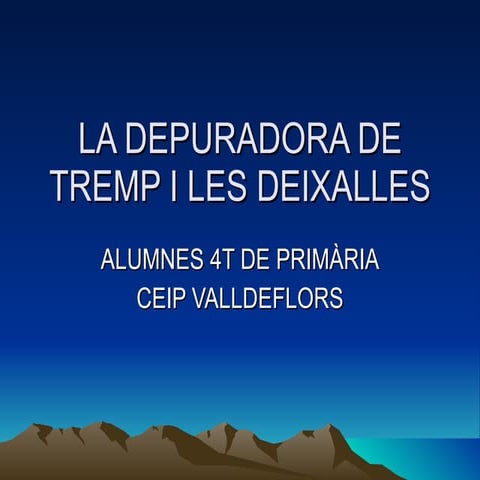 La Depuradora De Tremp I Les Deixalles