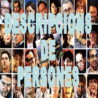 La descripció d’una persona