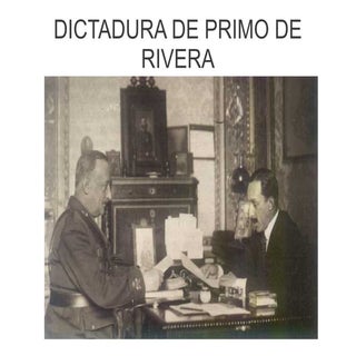 La dictadura de primo de rivera