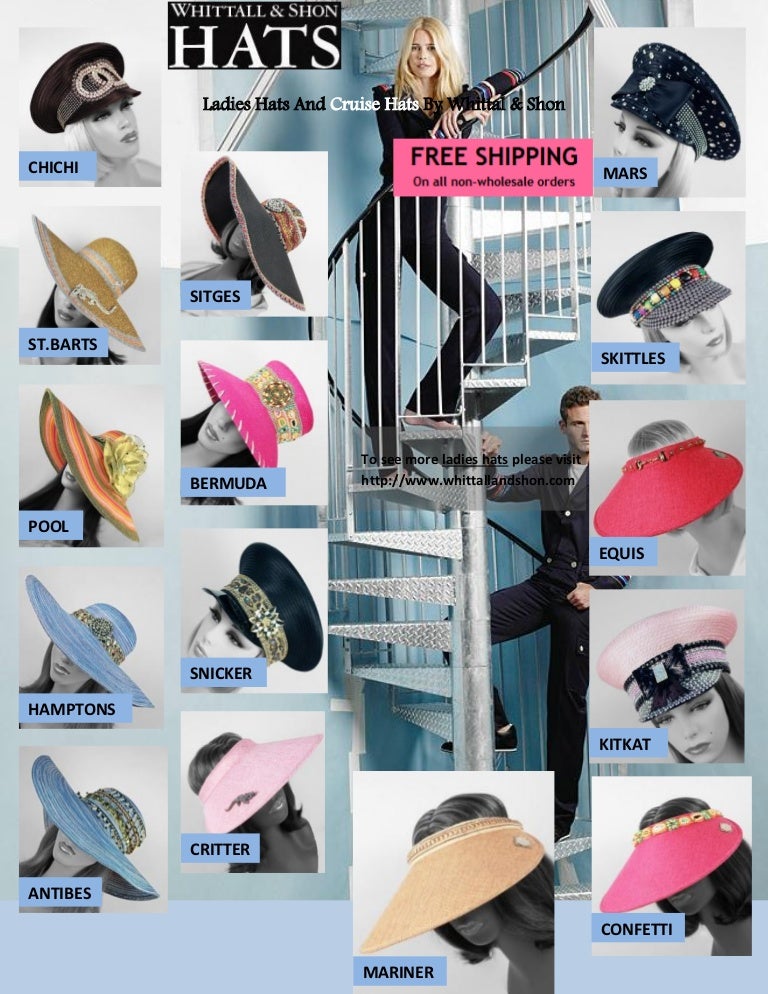 Ladies Hats And Cruise Hats By Whittal & Shon