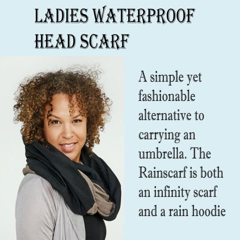 Ladies waterproof head scarf