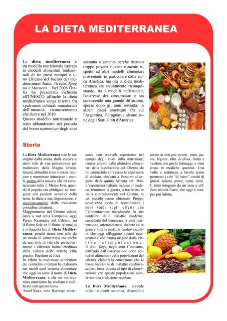 seguire una dieta mediterranea