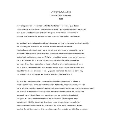 La digiculturalidad 2015