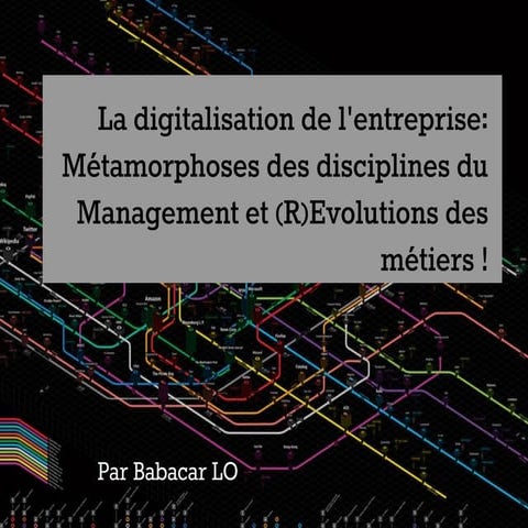 La digitalisation de l'entreprise  métamorphoses des disciplines du manageme...