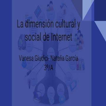 La dimensión cultural y social de internet.