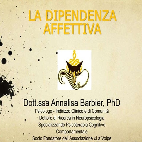 La dipendenza affettiva - Grosseto 2015