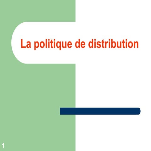 La distribution