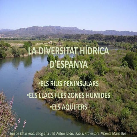 La diversitat hídrica d’espanya