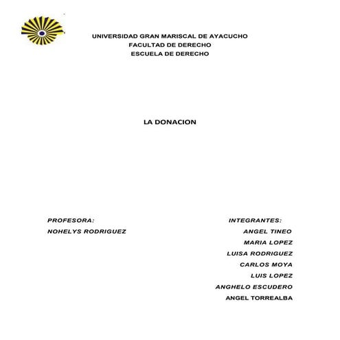La donación