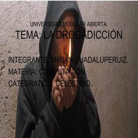 La drogadicción diapositivas