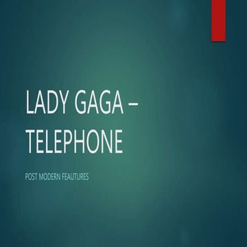 Lady gaga – telephone