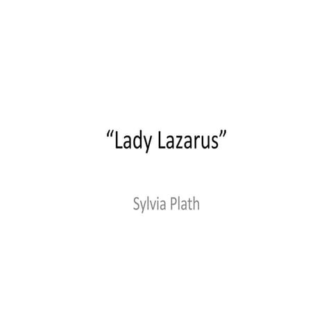 Lady Lazarus