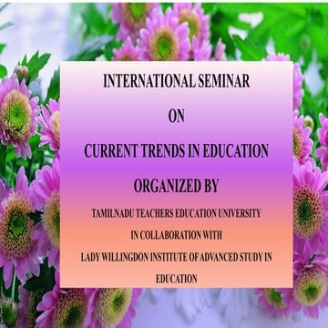 Current trends in Education