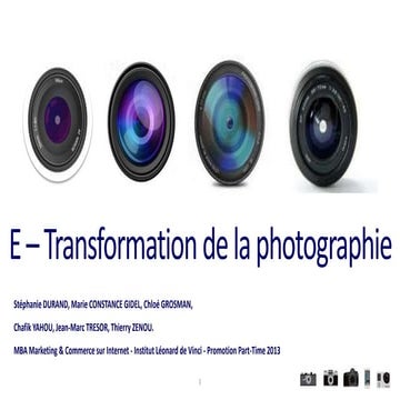 La e-transformation du secteur de la photographie