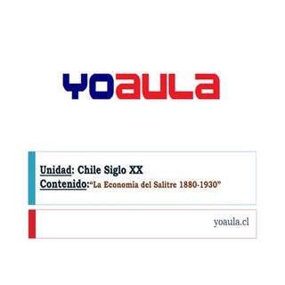 La Economía del Salitre 1880 - 1830