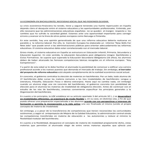 LA LOMCE SE OLVIDA DE LA NECESIDAD DE LA EDUCACIÓN ECONÓMICO-FINANCIERA