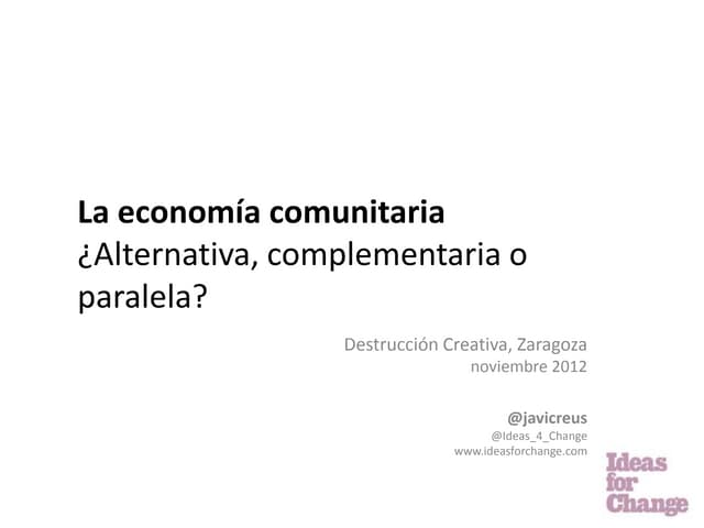 La economía comunitaria