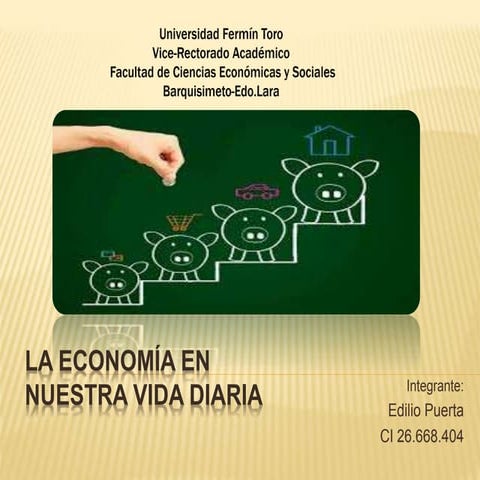 La economía en nuestra vida diaria | PPTX