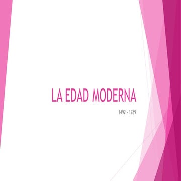 La edad moderna (presentacion 5º)