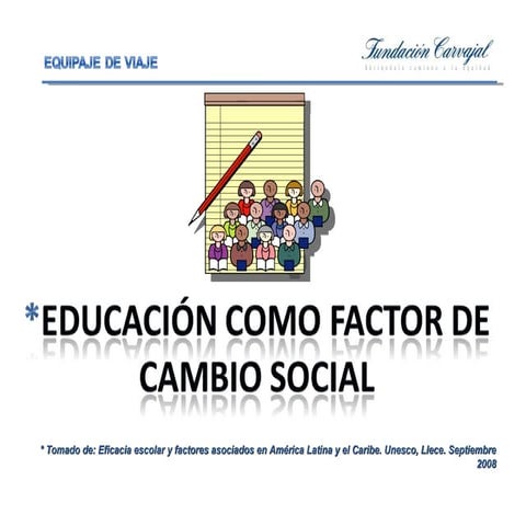La EducacióN Como Factor De Cambio