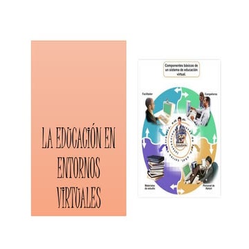 La educación en  entornos  virtuales