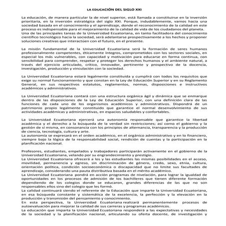 La educación siglo 21