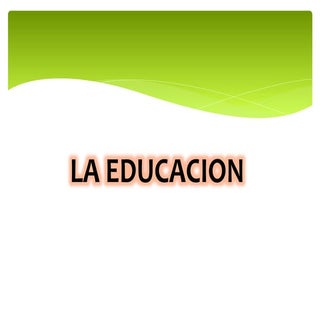 La educacion en colombia